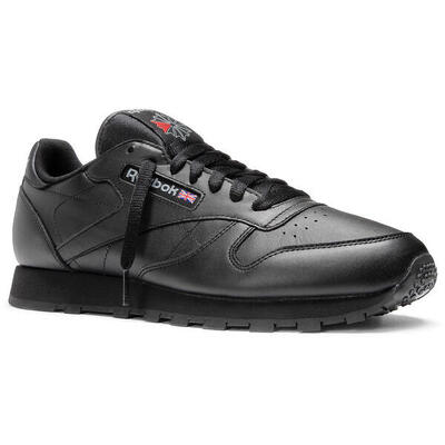 Zapatillas Reebok Classic Leather, Negro, Hombre