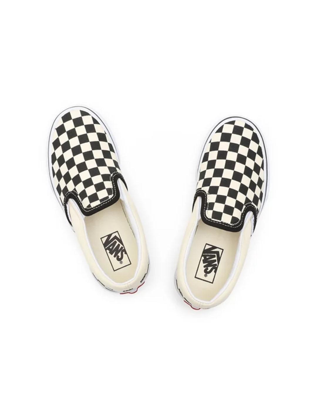 Sapatilhas Vans UY Classic Slip-On (Checkerboard) Black/White - Kids 6/7
