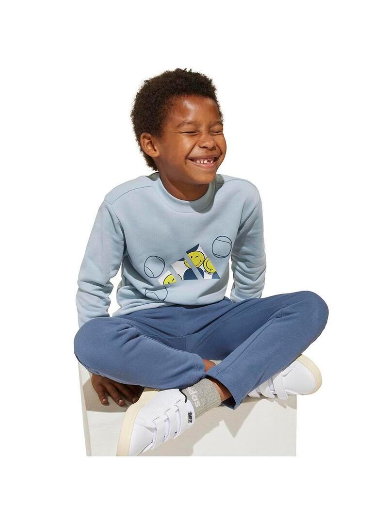 Conjunto para Niño Adidas X smileyword Azul 5/7
