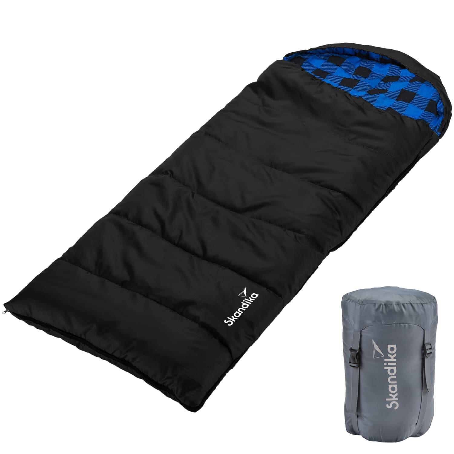 Skandika - Sac De Couchage Enfant Rectangulaire - Dundee Junior - 175x70 Cm - Camping - Sac De Couchage - Noir - Taille Unique - Decathlon