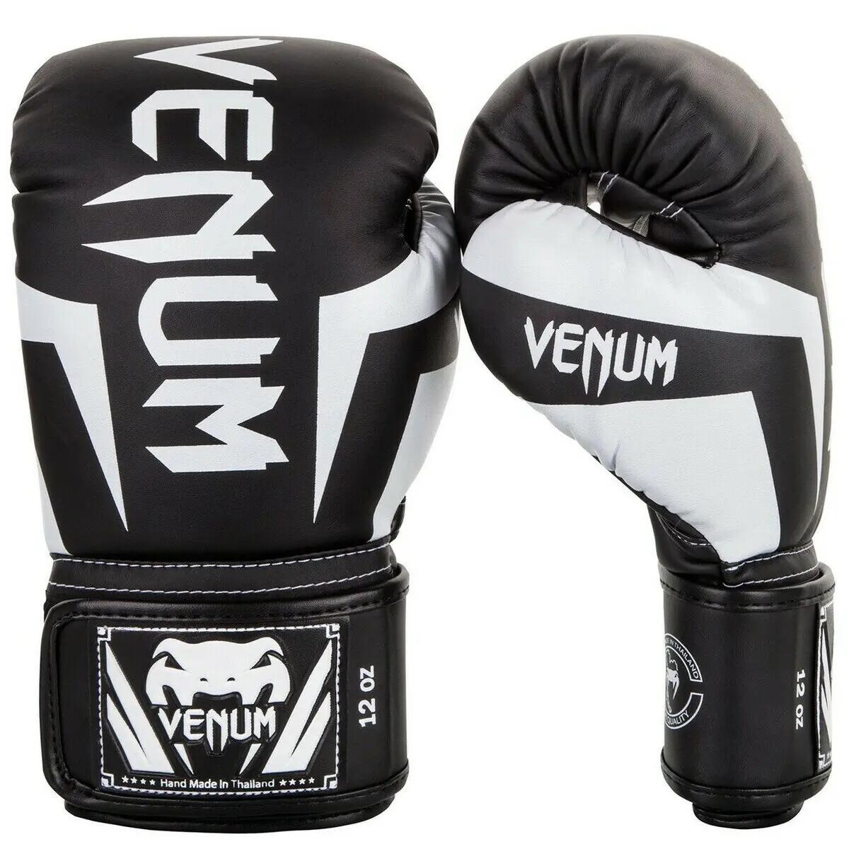 Venum Elite bokshandschoenen zwart/wit 14oz 4/4