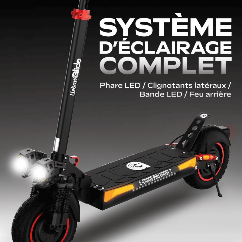ECross Pro BOOST 2  – Trottinette électrique 10" 2x800W 50km