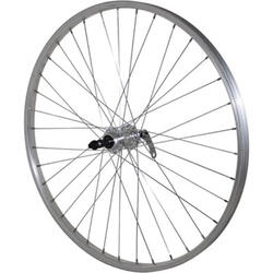 Roue de vélo VTT arrière aluminium moyeu blocage Velox 7-6V.
