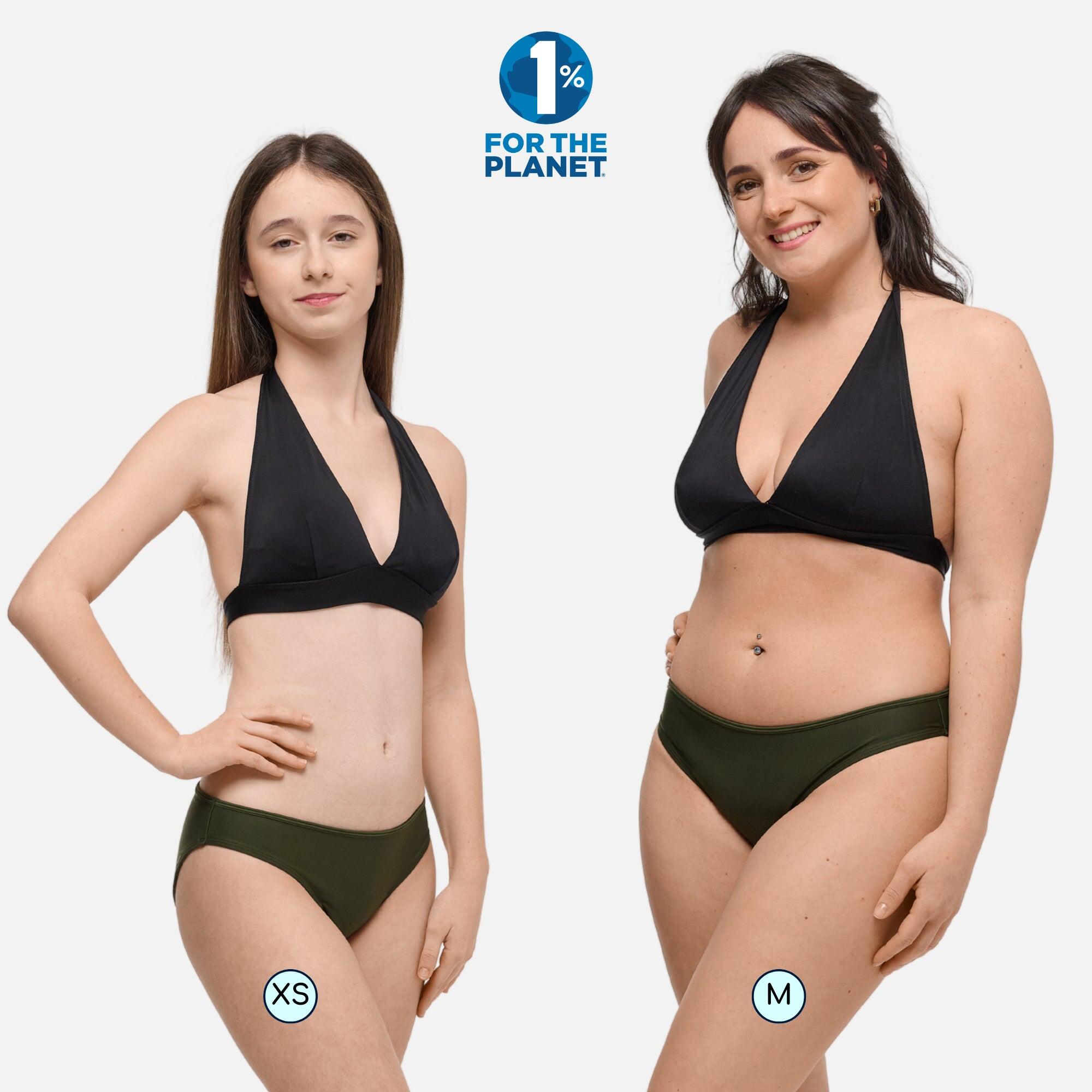 Menstruatie Bikinibroekje | Dames Tieners | Middelmatige Menstruatie | Eva Khaki 5/8
