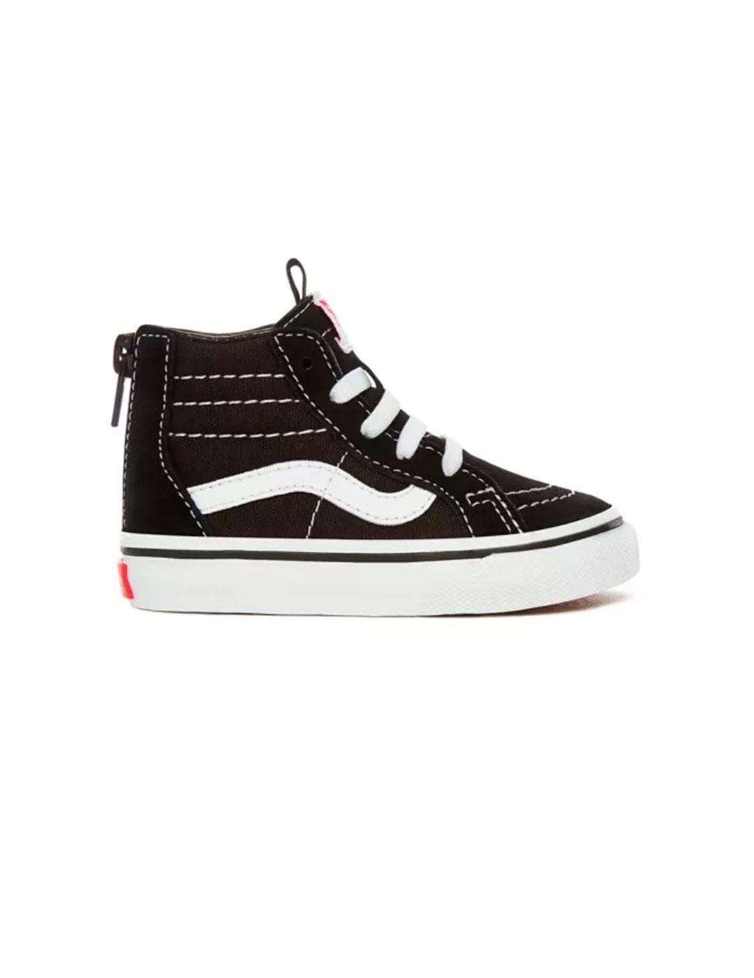 Sapatilha para criança Vans Sk8-hi zip preta 6/7