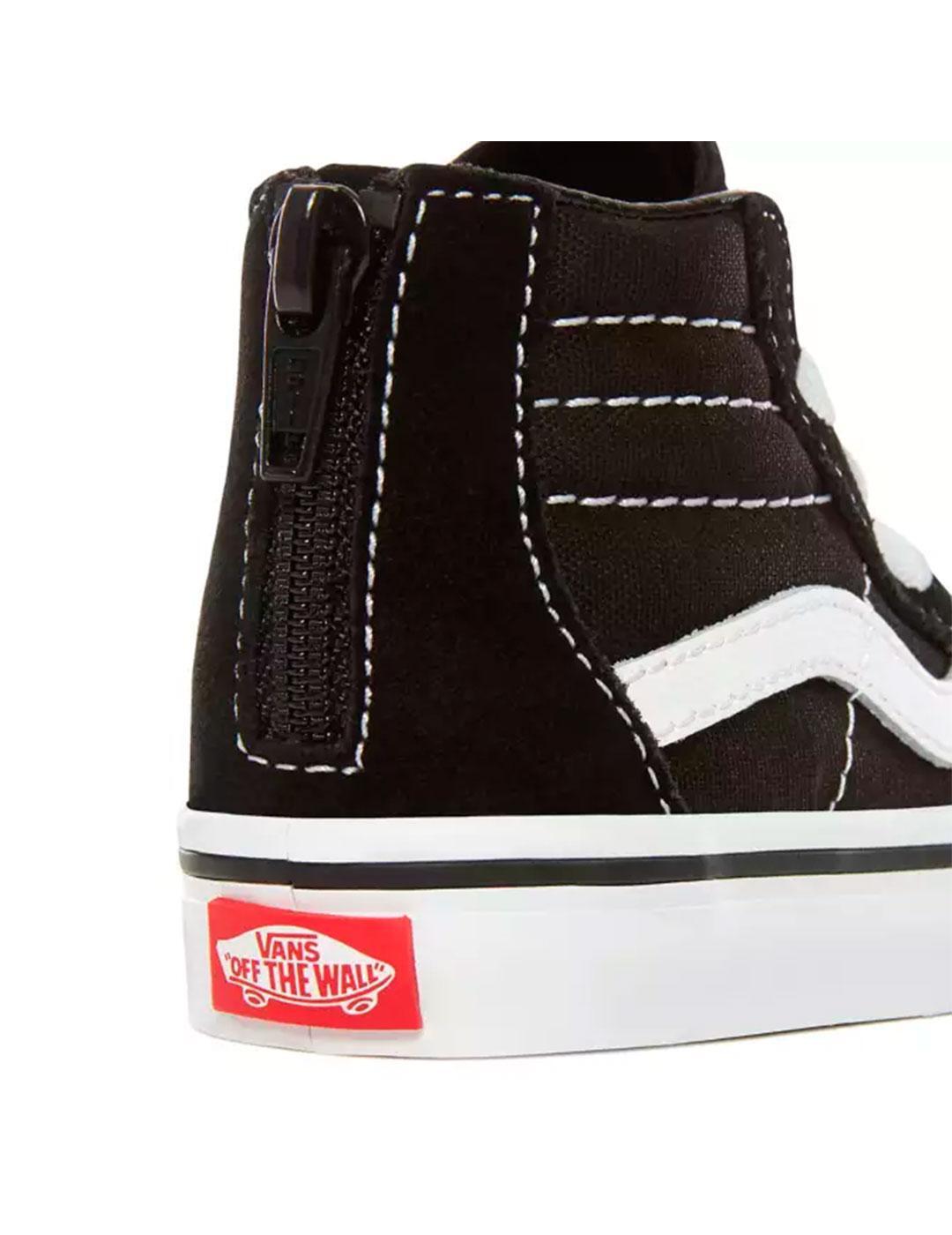 Sapatilha para criança Vans Sk8-hi zip preta 5/7