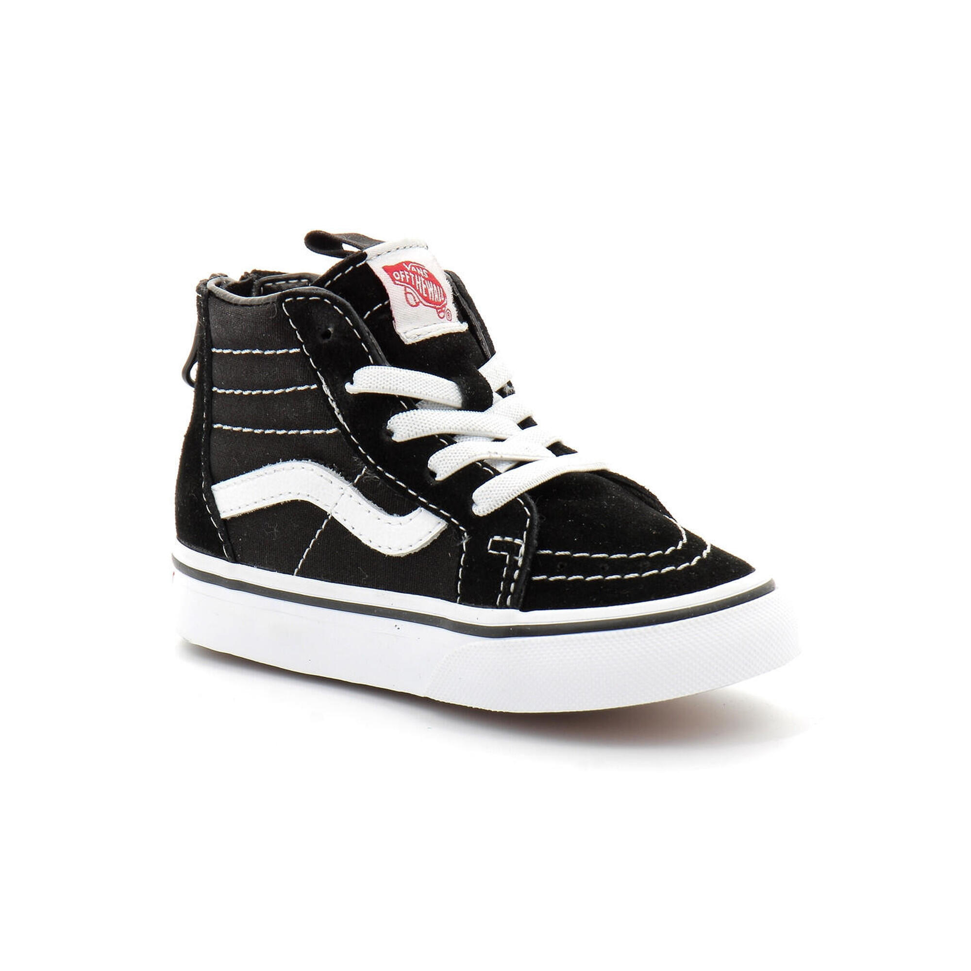 Vans - Chaussures À Lacets Elastique Zippées Pour Enfant Sk8-hi Zip - Bottines - Noir - 26,5 Cm - Decathlon