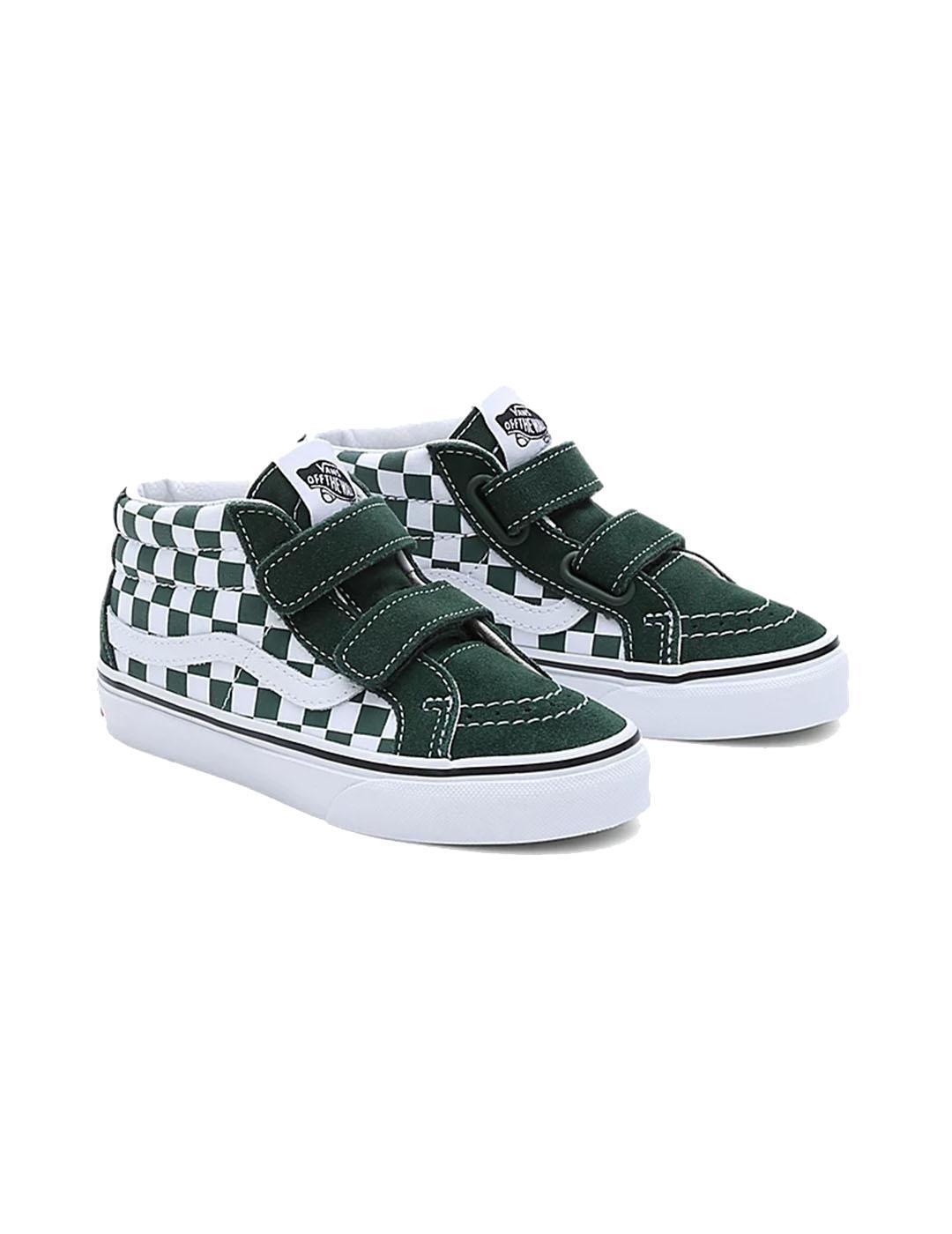 Zapatilla para Niño Vans Sk8-mid Verde 5/7