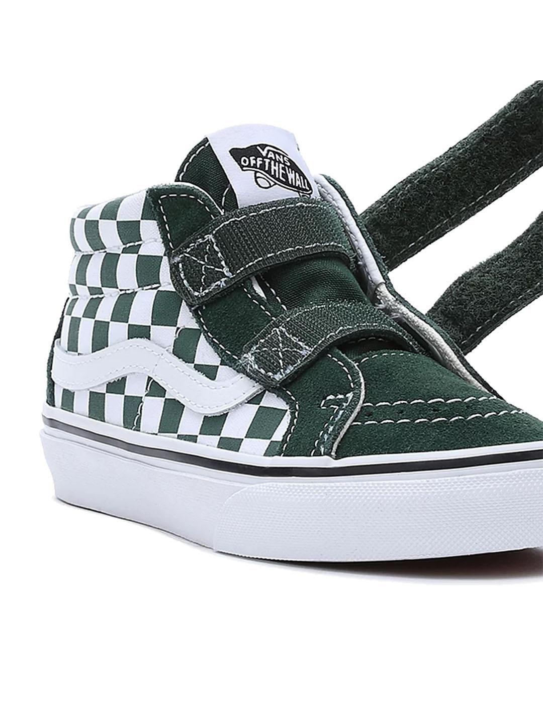 Zapatilla para Niño Vans Sk8-mid Verde 3/7