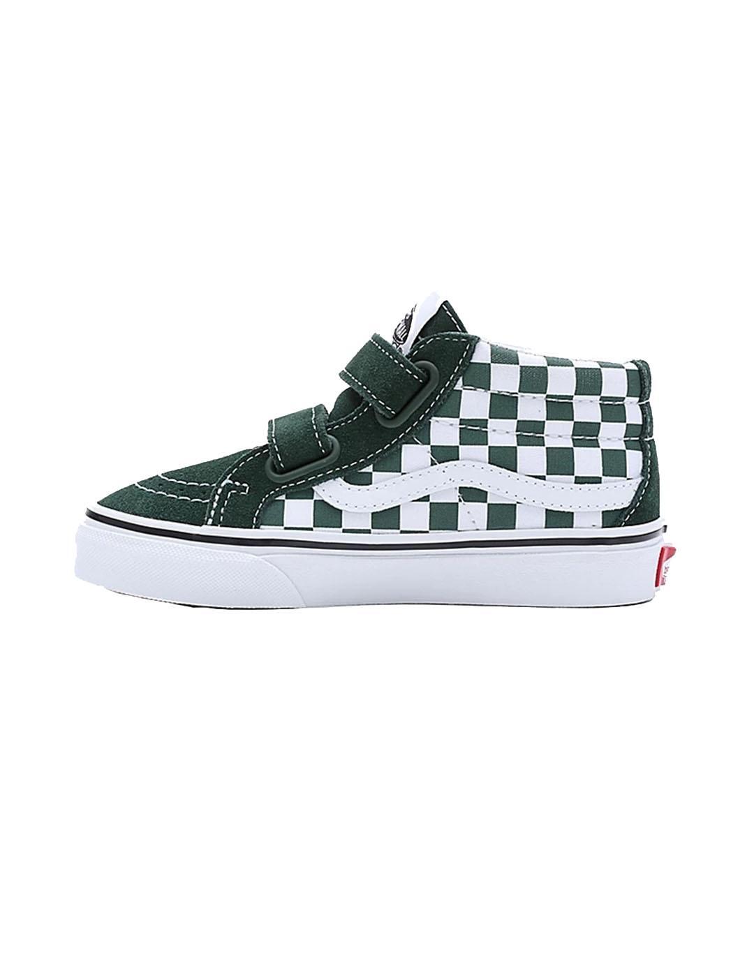 Zapatilla para Niño Vans Sk8-mid Verde 2/7