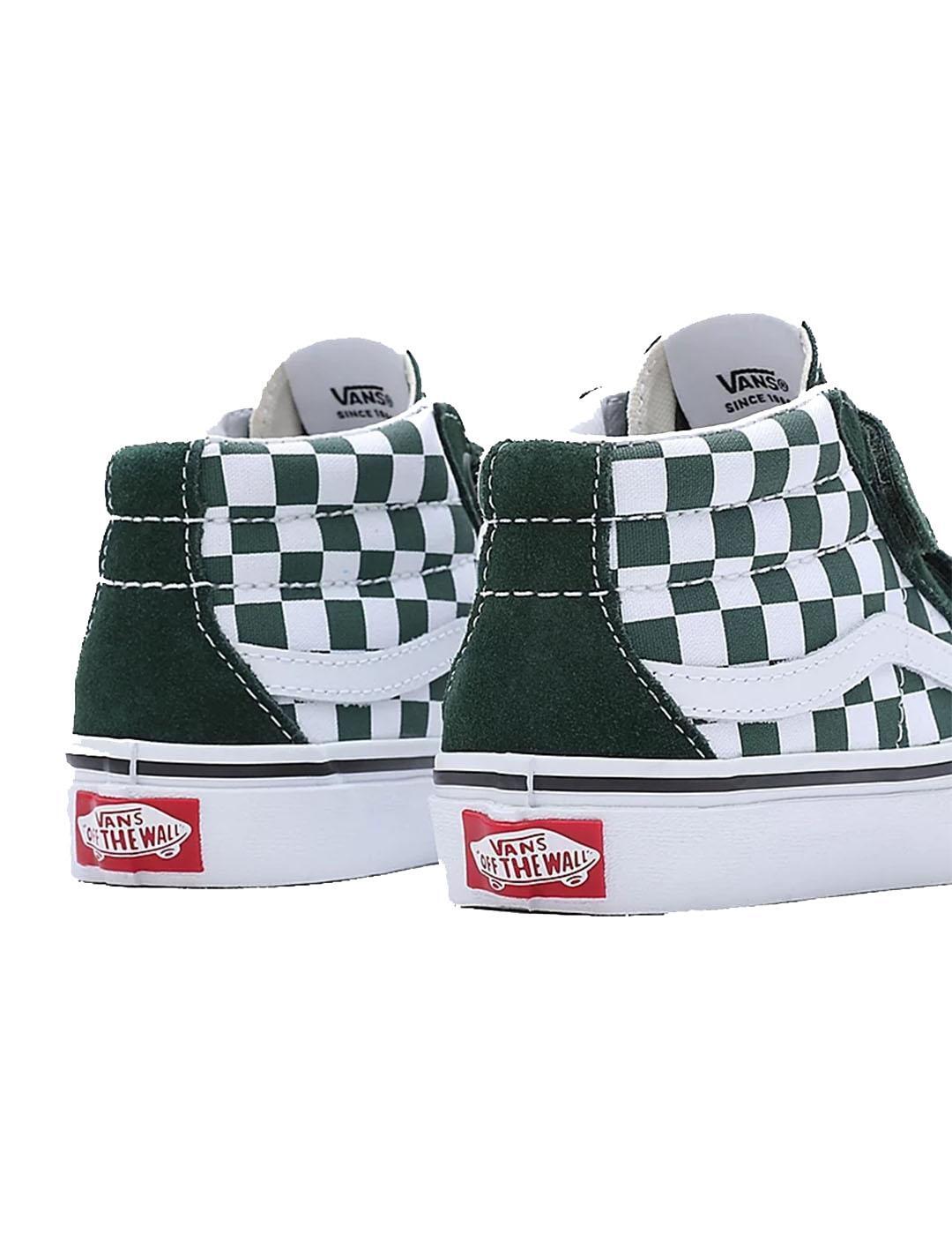Zapatilla para Niño Vans Sk8-mid Verde 4/7