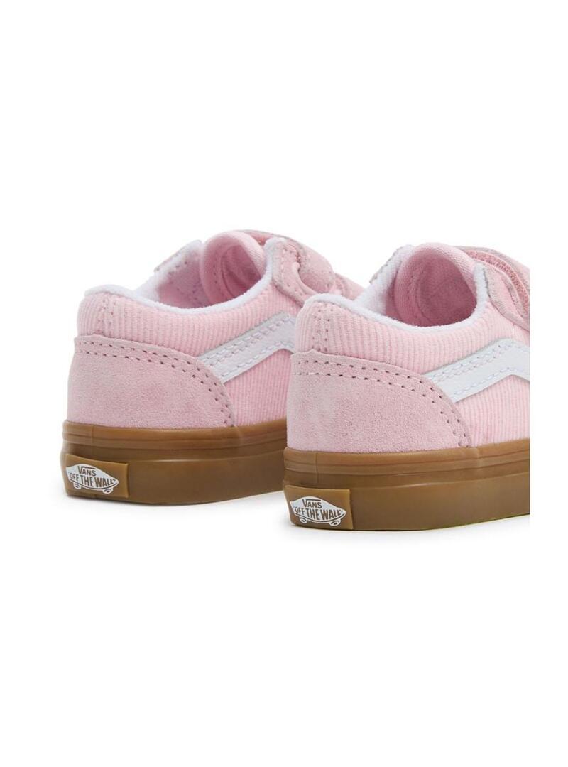 Zapatilla para Niña Vans Old skool Rosa 3/4