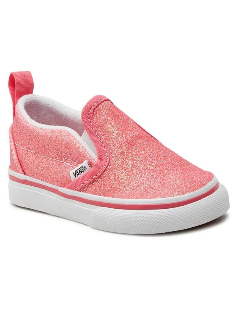 Zapatilla para Niña Vans Slip-on Rosa 3/6