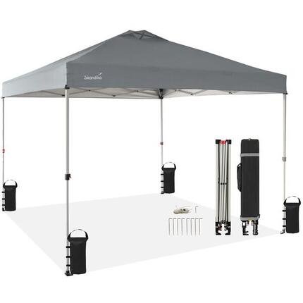 Faltpavillon - Solvorn 3 x 3 m - Rahmen/Beine Stahl - einfache Montage