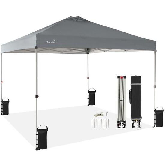 Faltpavillon - Solvorn 3 x 3 m - Rahmen/Beine Stahl - einfache Montage