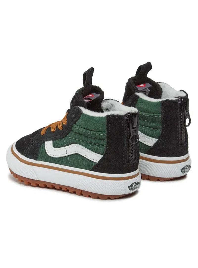 Zapatilla para Niño Vans Sk8-hi zip Verde 4/6