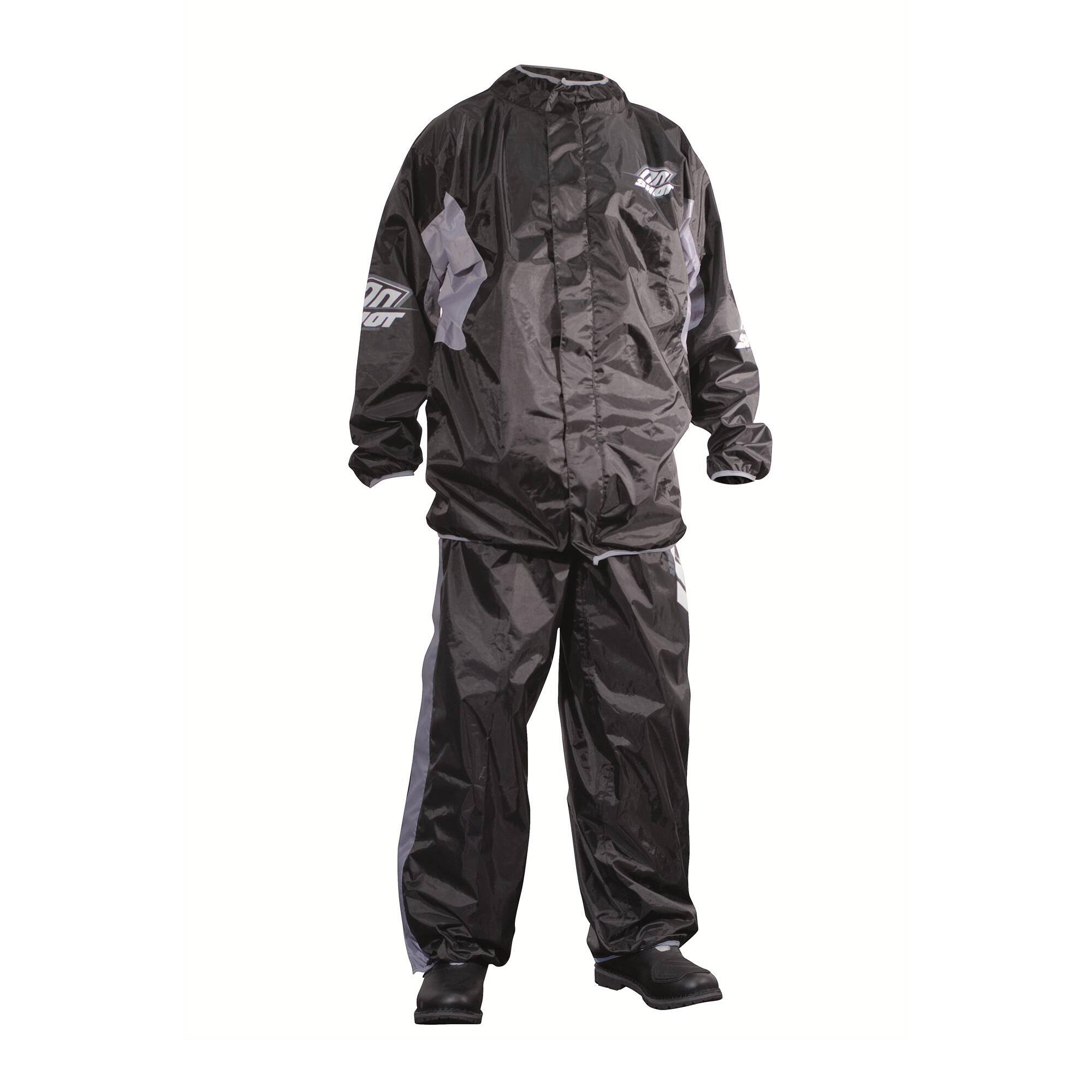 Shot Race Gear - Ensemble De Pluie Shot Noir - Survêtement - Gris|noir - 36 Xs - Decathlon