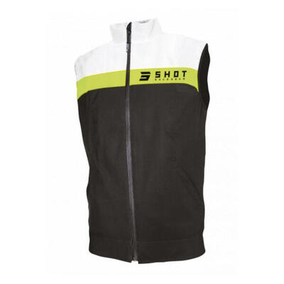 Shot bodywarmer team zwart geel fluojas jas