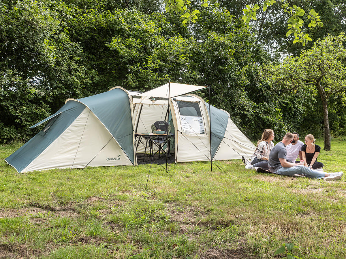 Tweedehands - Koepeltent Kalmar - 6 personen - 2 slaapcabines- panoramadak 2/7