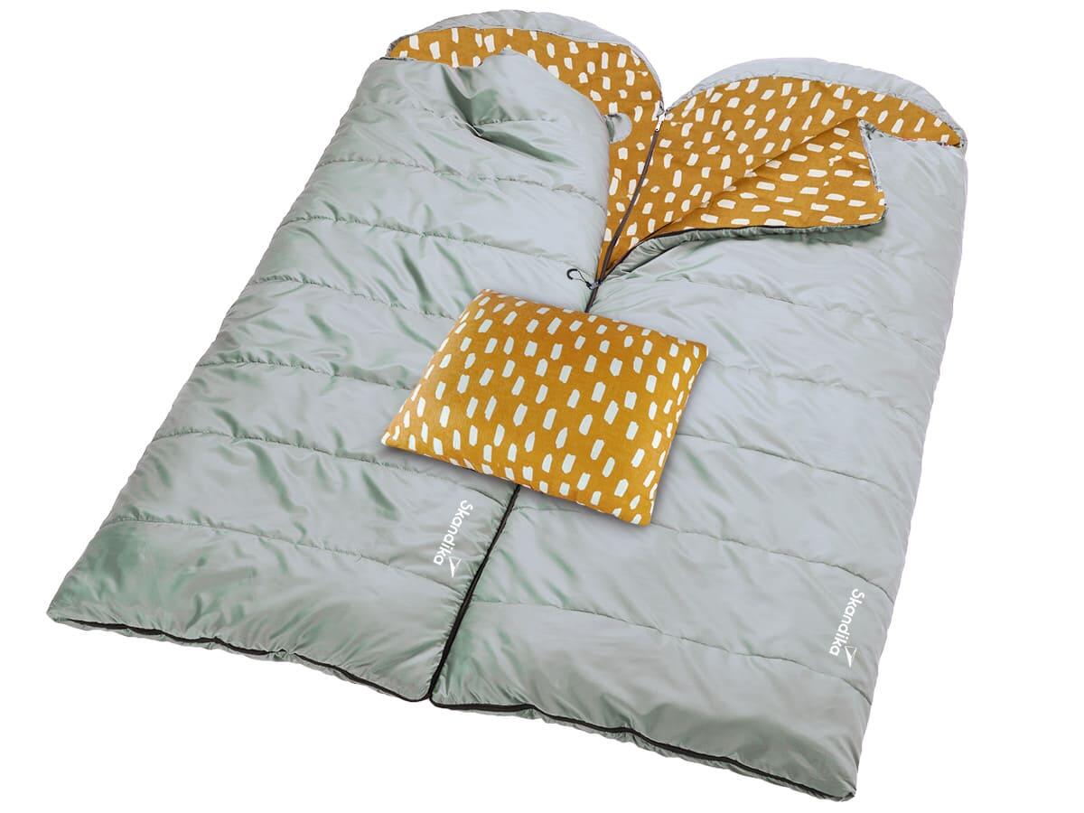 Seconde vie - Sac de couchage adulte Dundee - 3 saisons, jumelable - zip gauche 3/8