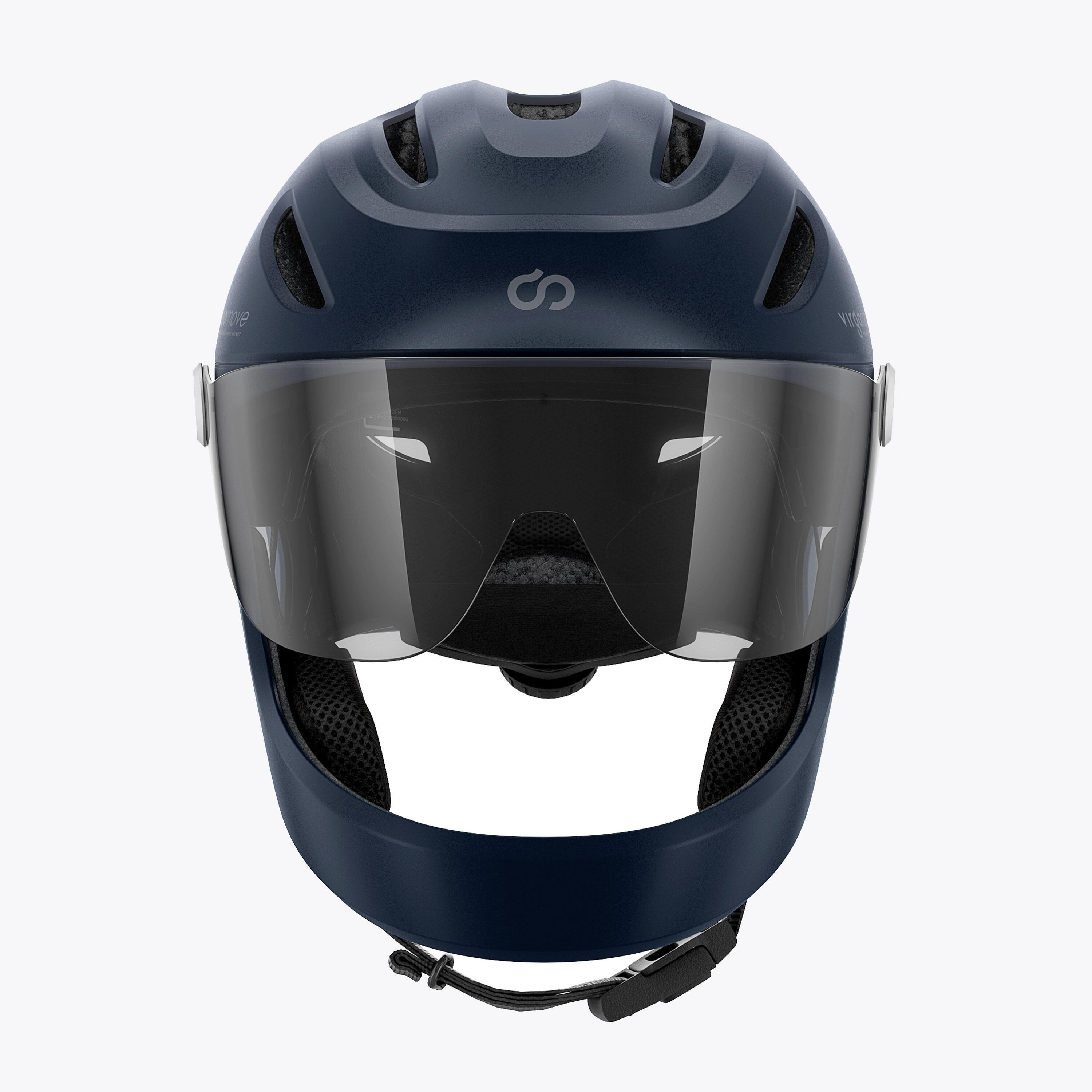 Virgo Integral Mips Blau - Integralhelm Urban mit Visier und Rücklicht 4/9
