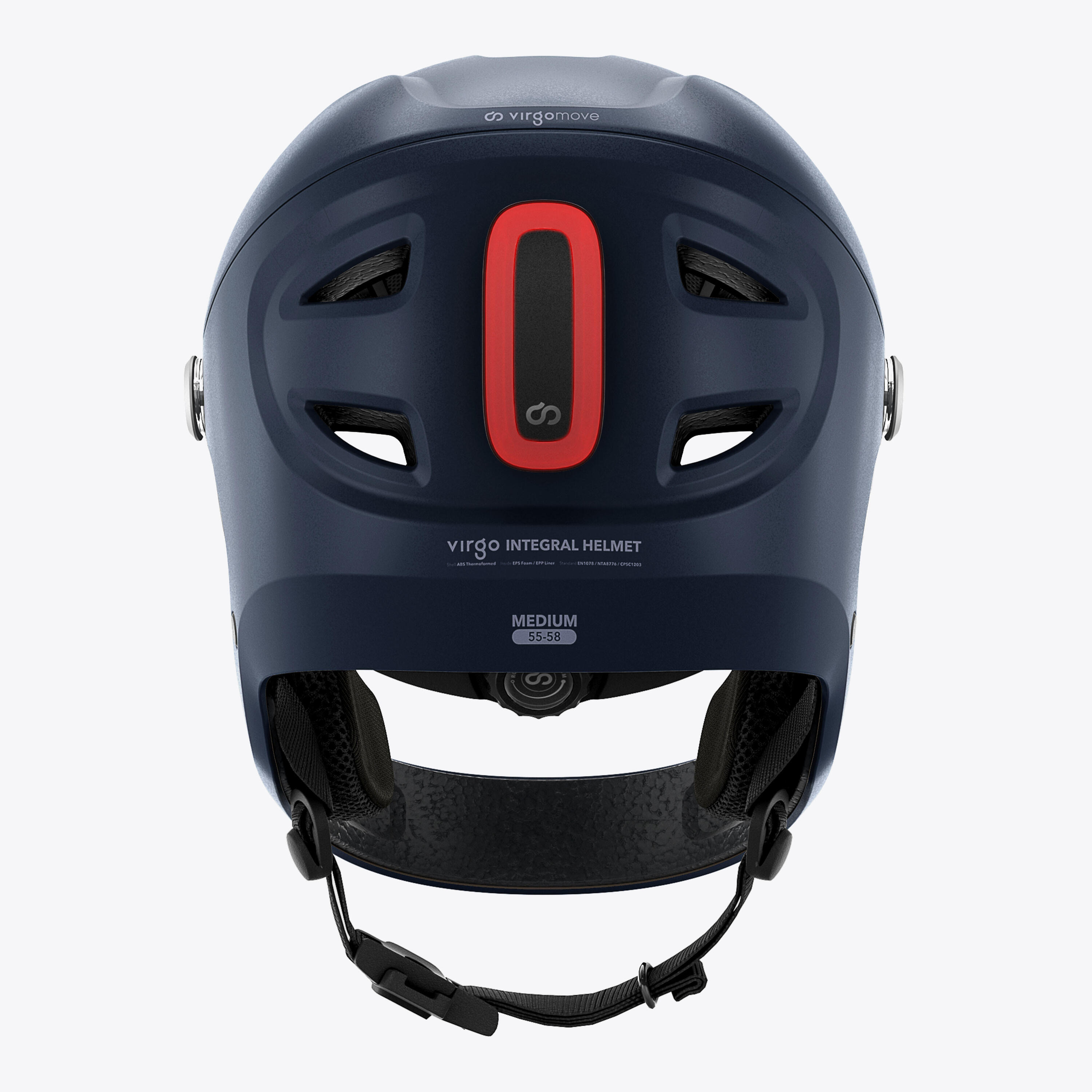 Virgo Integral Mips Blau - Integralhelm Urban mit Visier und Rücklicht 5/9
