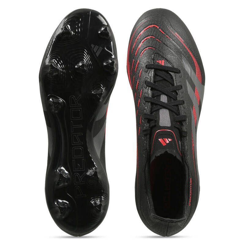 Adidas PREDATOR LEAGUE FG/MG Unisex Football Shoes Black -  4