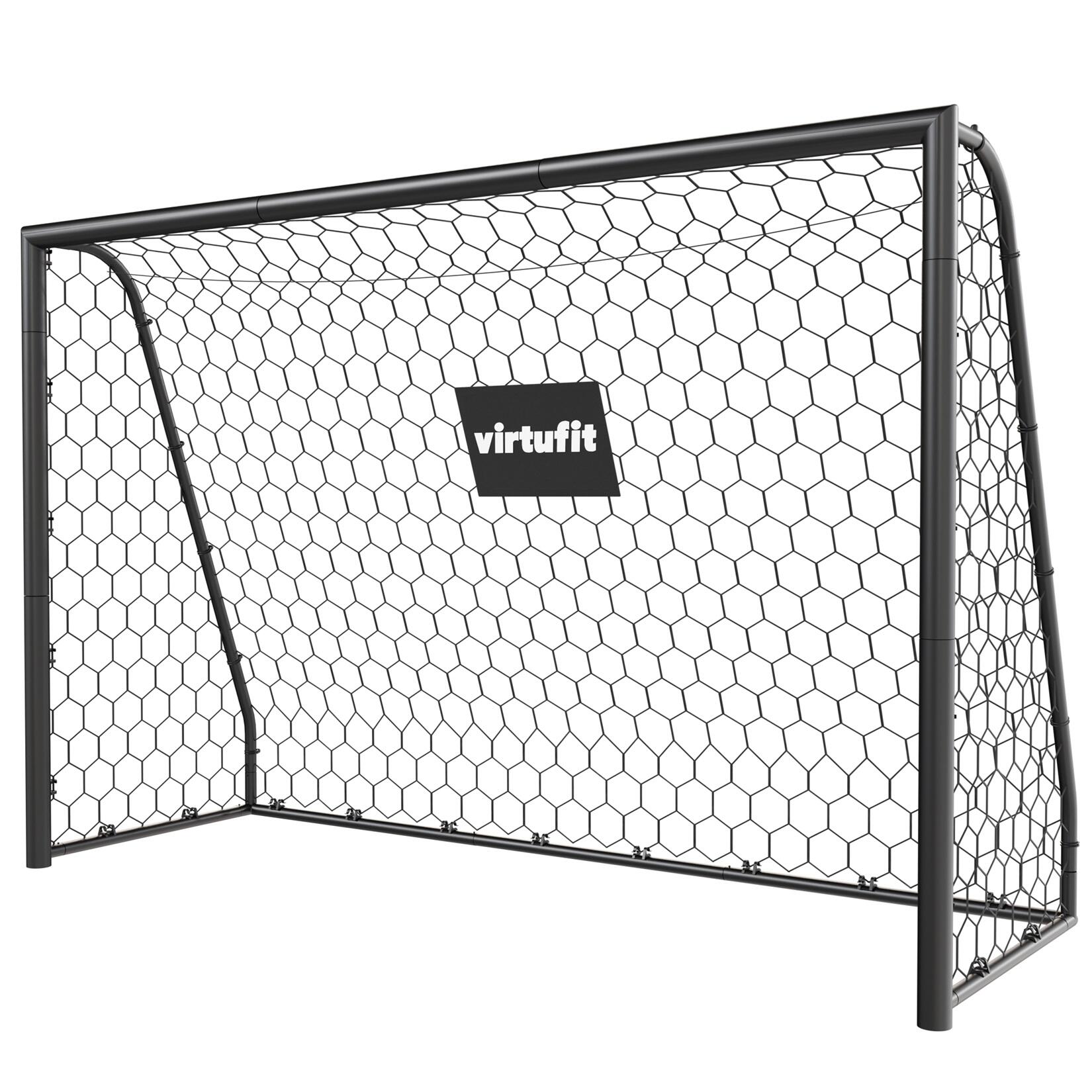 VIRTUFIT Voetbaldoel Premium - Heavy Duty Voetbal Goal - 240 x 160 x 85