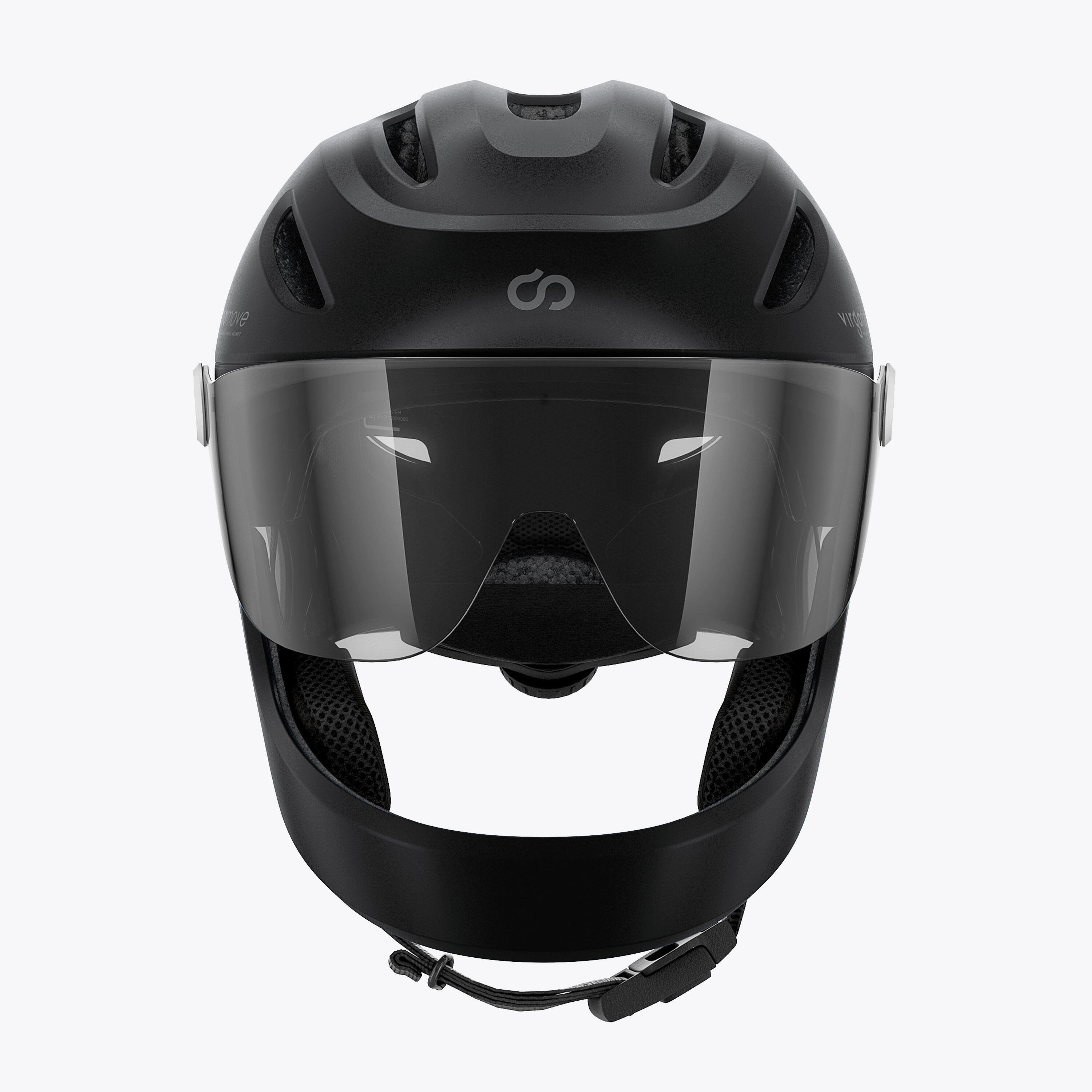 Virgo Integral Mips Zwart - Integrale Urban-helm met vizier en achterlicht 4/9