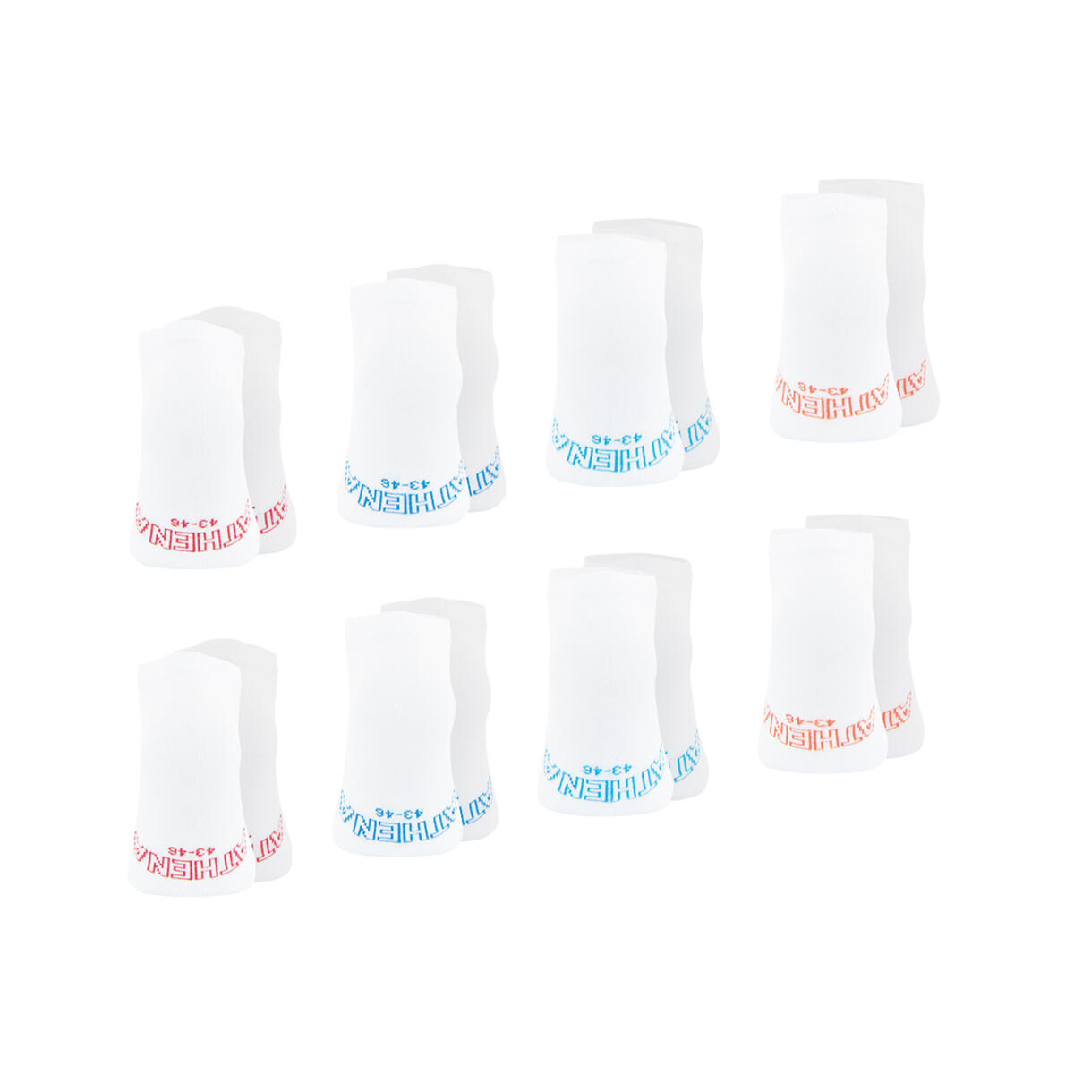 Lot de 8 paires de socquettes low cut Ecopack 3/4