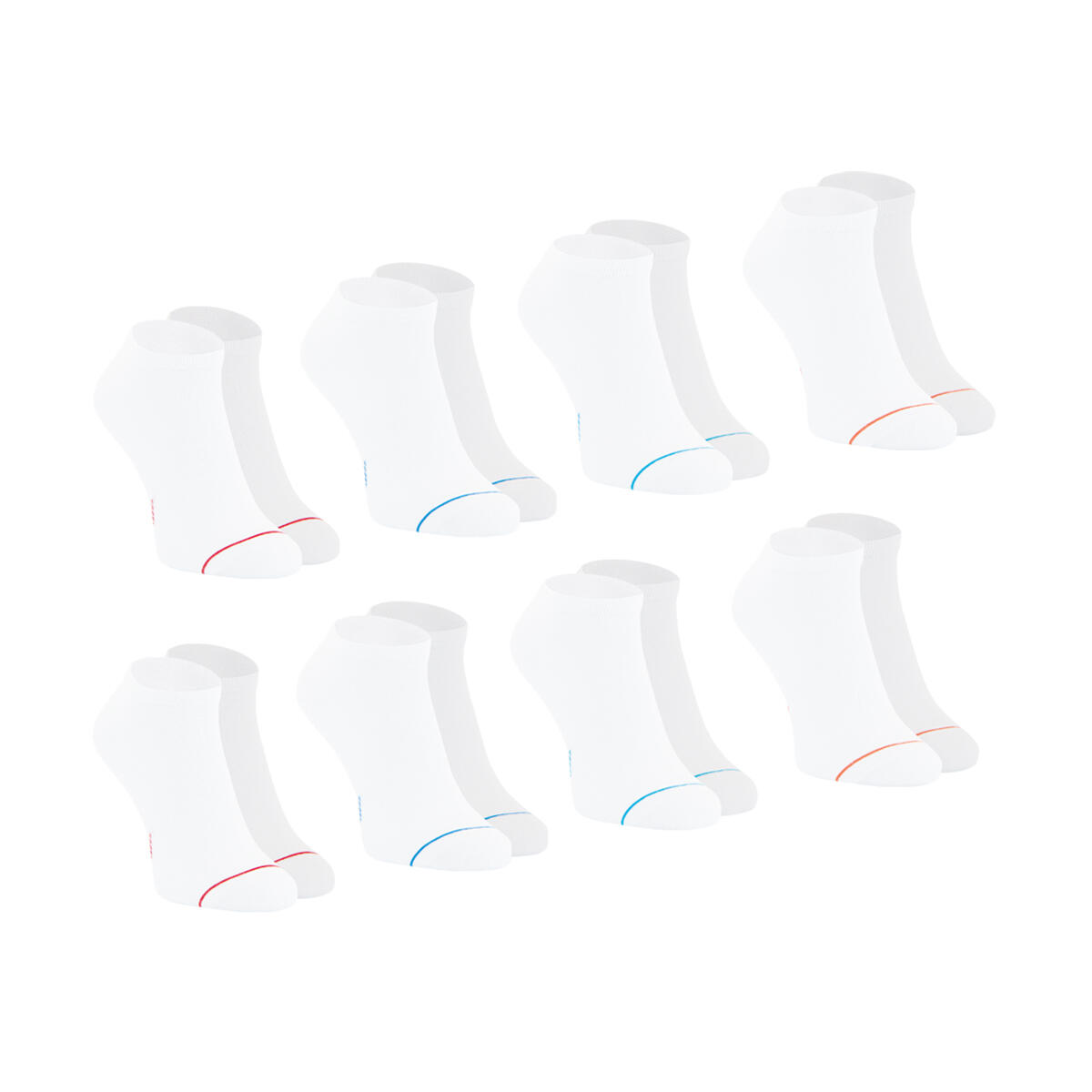 Lot de 8 paires de socquettes low cut Ecopack 2/4