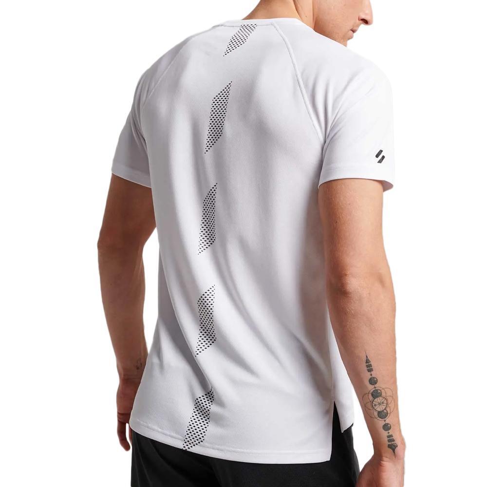 T-shirt Blanc Homme Superdry Train Active 2/2