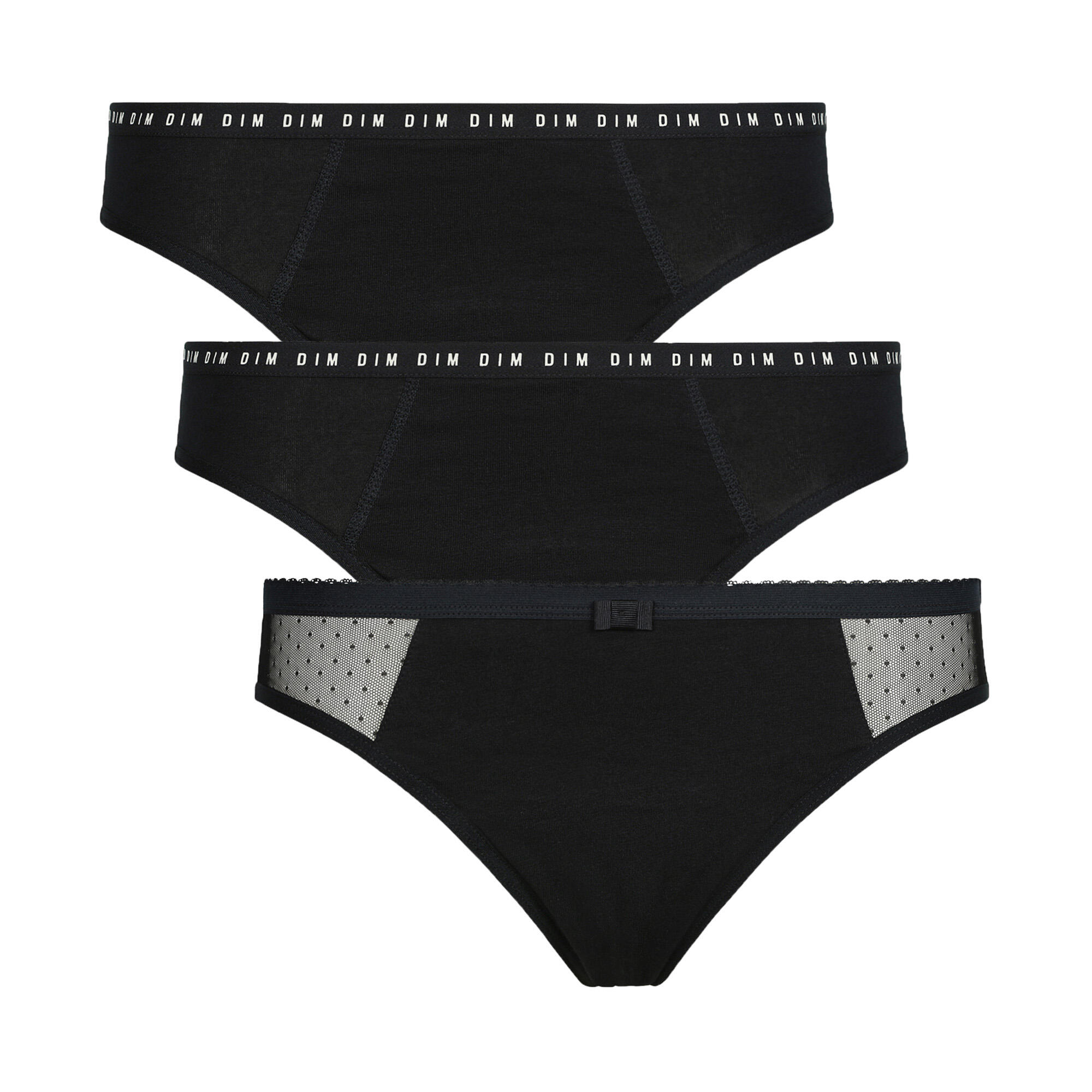 Lot de 3 culottes menstruelles pour flux moyen Dim Protect 5/5