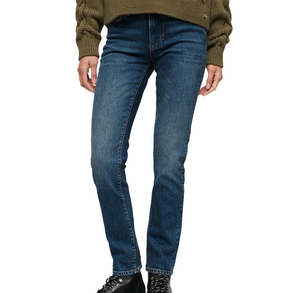 Superdry - Jean Slim Bleu Femme Superdry Vintage Rise Sum - Pantalons - Bleu - 34 2xs - Decathlon