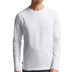 T-shirt Manches Longues Blanc Homme Superdry 02A