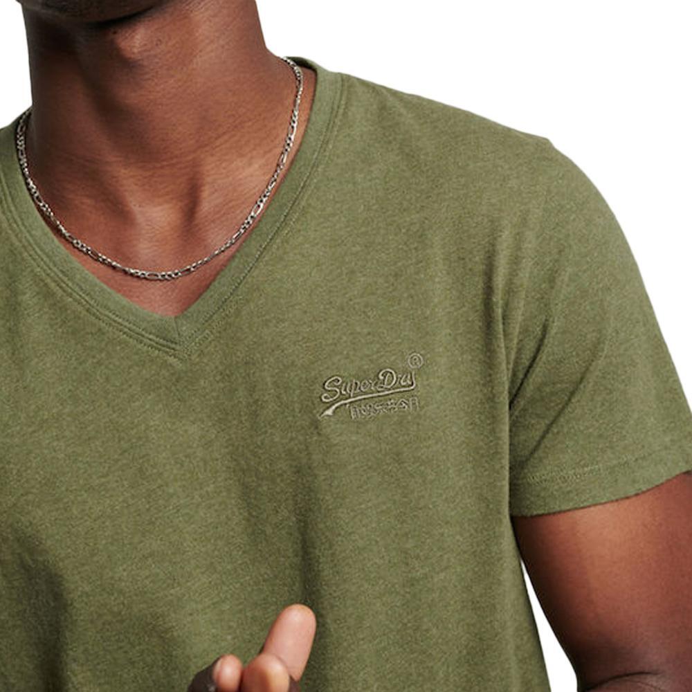 T-shirt Kaki Homme Superdry M1011170A 2/4