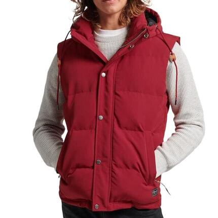 Doudoune sans manche Rouge Homme Superdry Hooded Everest