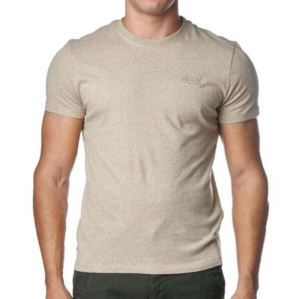 Camiseta Beige de Hombre Superdry con Logo Vintage