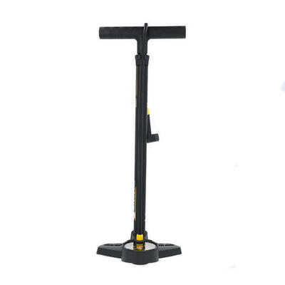 Air control stalen fietsvoetpomp met manometer