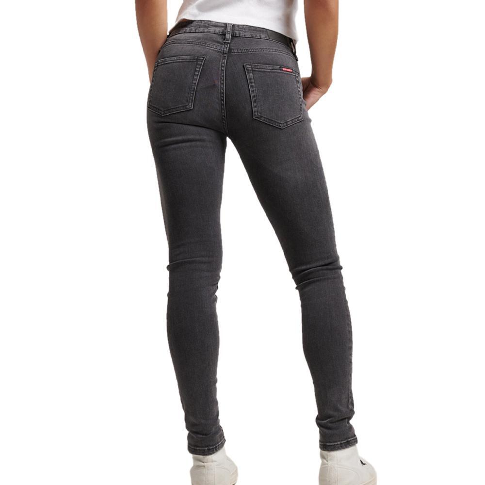 Superdry Damen Skinny Jeans Schwarz Mid Rise 2/6