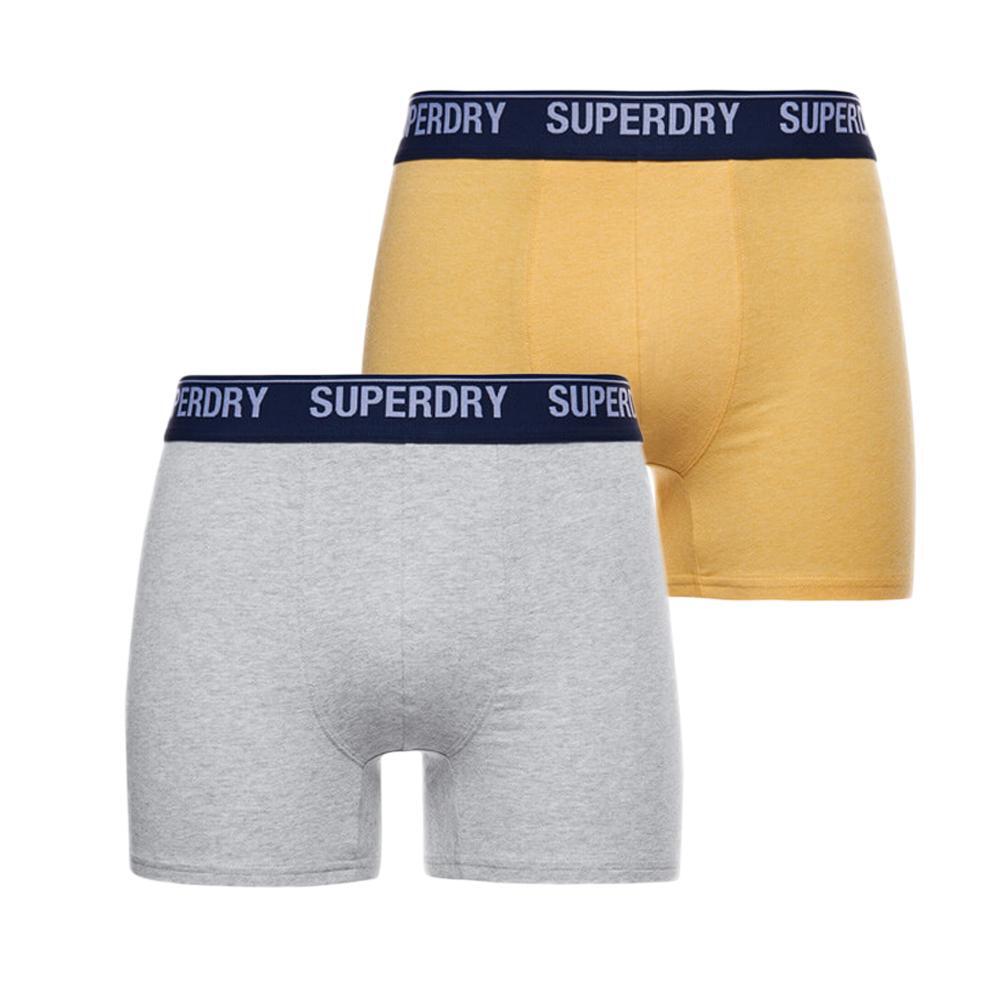 Lot x2 Boxers Gris/Jaune Homme Superdry 1/1