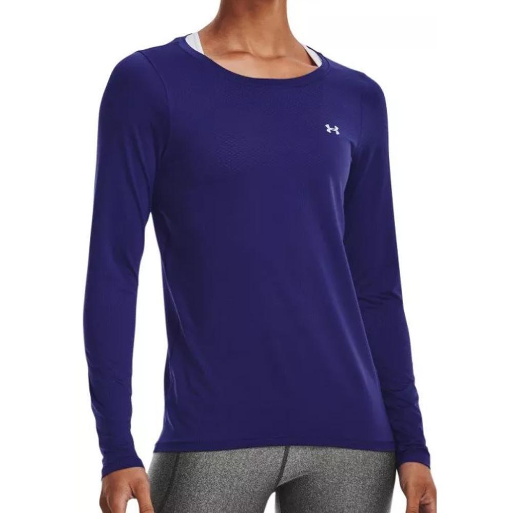 Damska koszulka Under Armour Armour z długim rękawem fioletowa