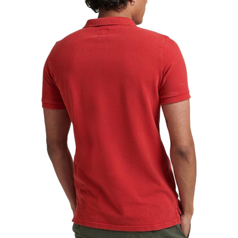 Polo Superdry Rossa da Uomo Distrutta 2/2