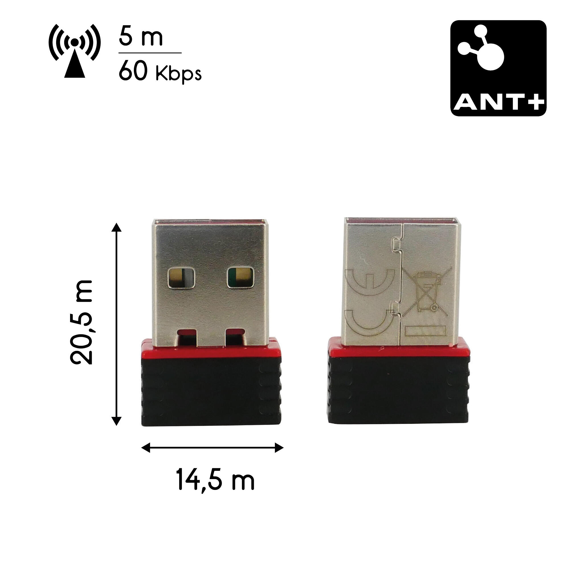 Pen Drive ANT+ universal 2/4