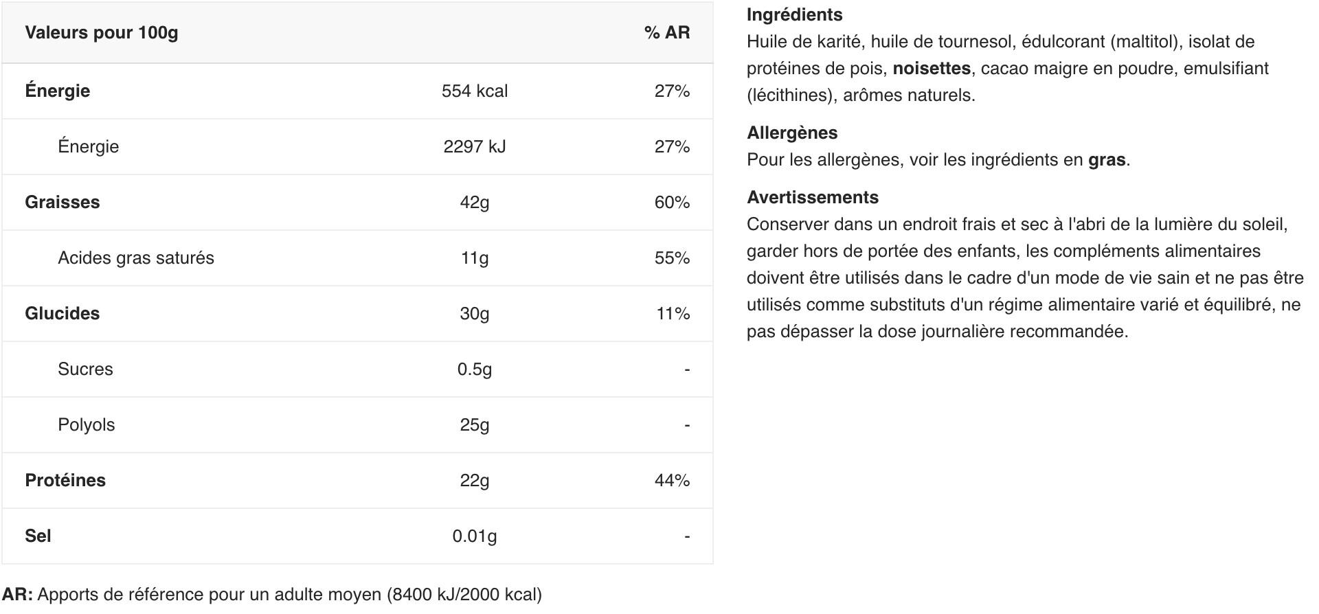 Weider - Nut Protein Choco Vegan Crunchy 250 g - Creme para barrar 2/2