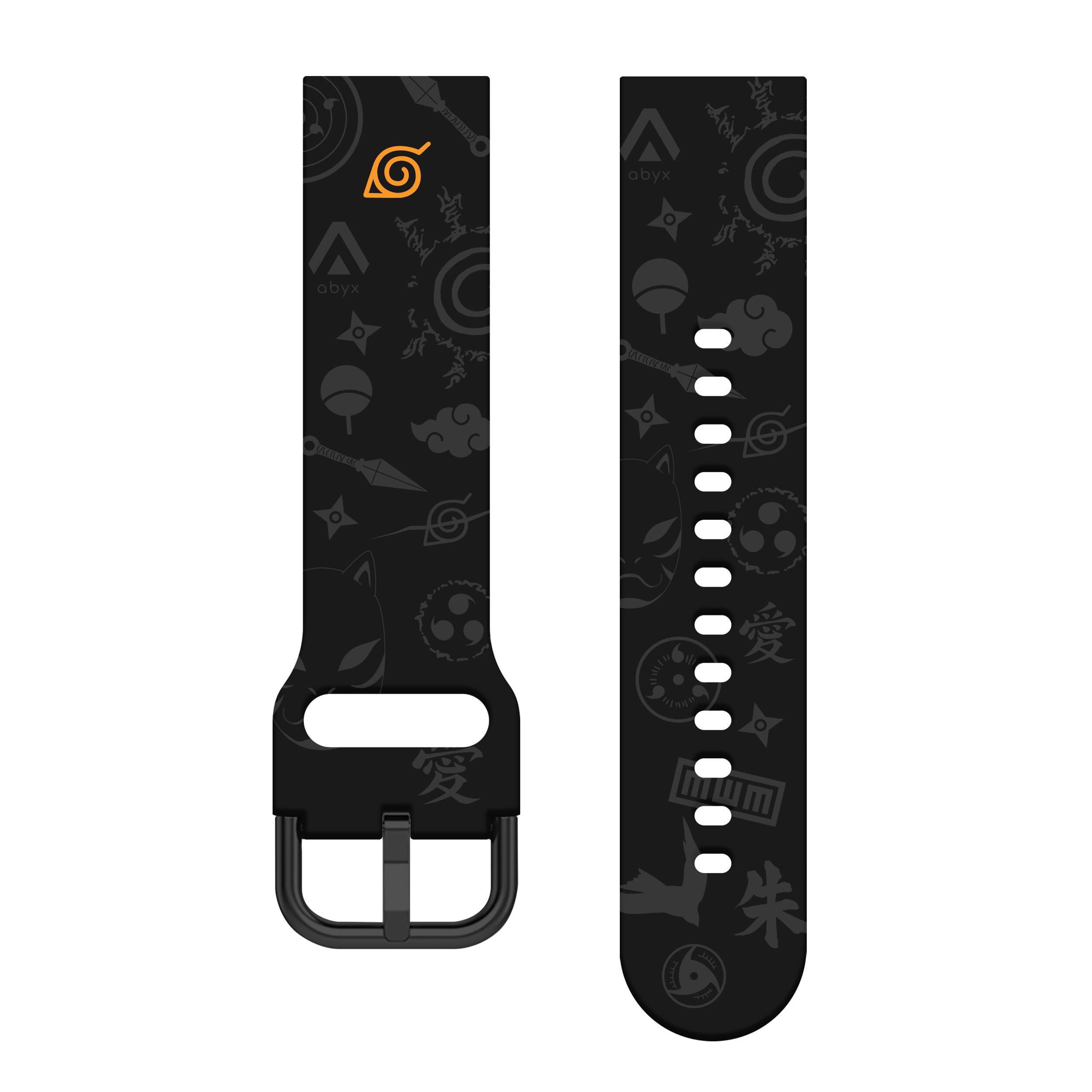 Abyx - Abyx Fit Naruto Shippuden Bracelet De Montre Connectée – Uzumaki - Bracelet Montre - Noir|orange - Taille Unique - Decathlon