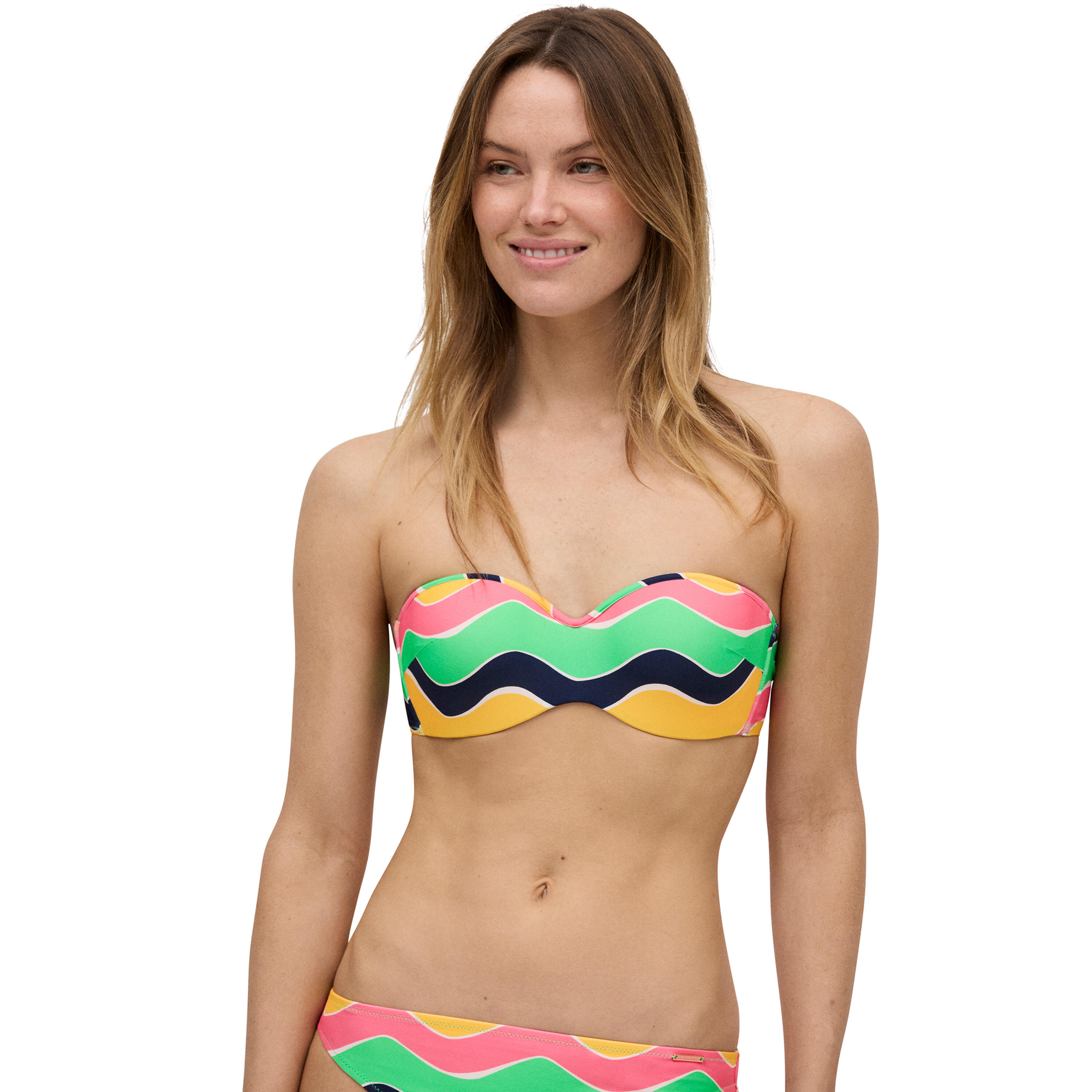 Top bikini bandeau colores copa B 3/7