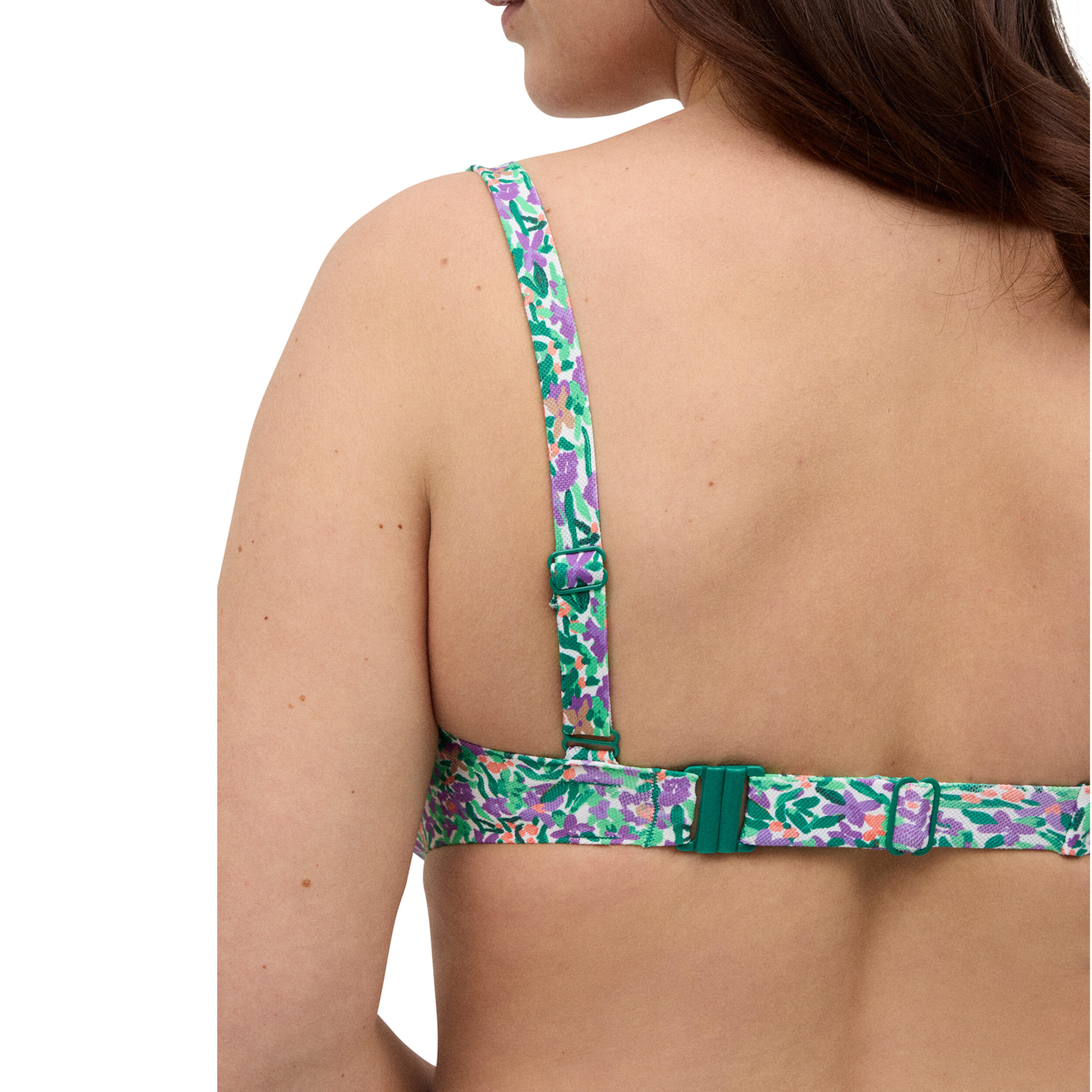 Top bikini reductor contorno regulable estampado copas C y D 4/7