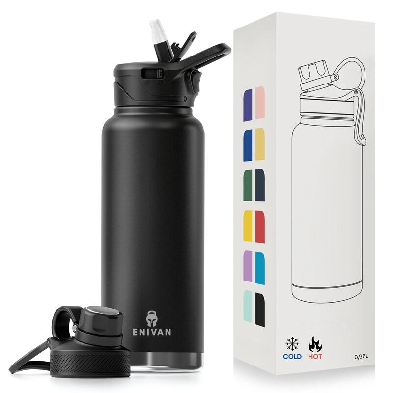 Garrafa térmica inox 1L à prova de fugas com tampa desportiva e palhinha PROMOÇÃO      39,00€ 45,00€ -13%    * 23/05/2025 até rutura de stock  ENIVAN Garrafa térmica inox 1L à prova de fugas com tampa desportiva e palhinhaVendido e expedido por: ENIVAN    
