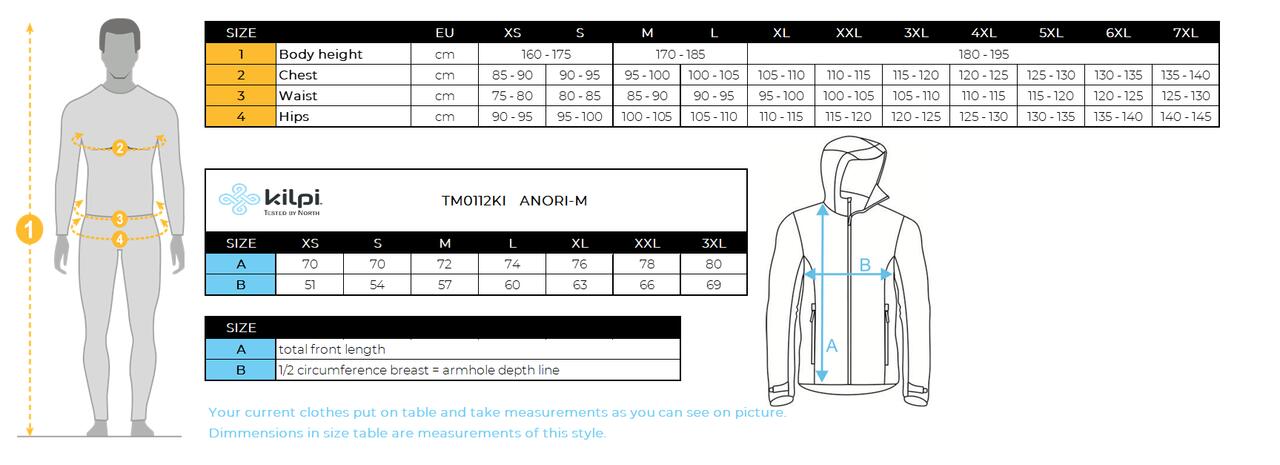 Léger anorak veste pour homme Kilpi ANORI-M 7/7